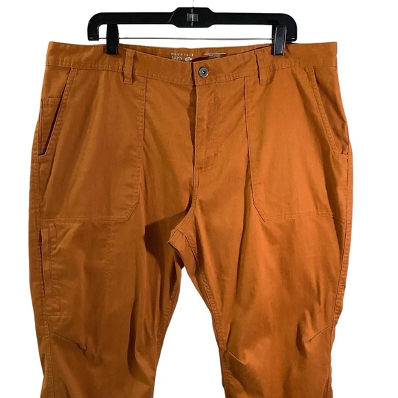 Mountain Hardwear Orange Outdoor Hiking Fishing Pants - Picture 2 of 7